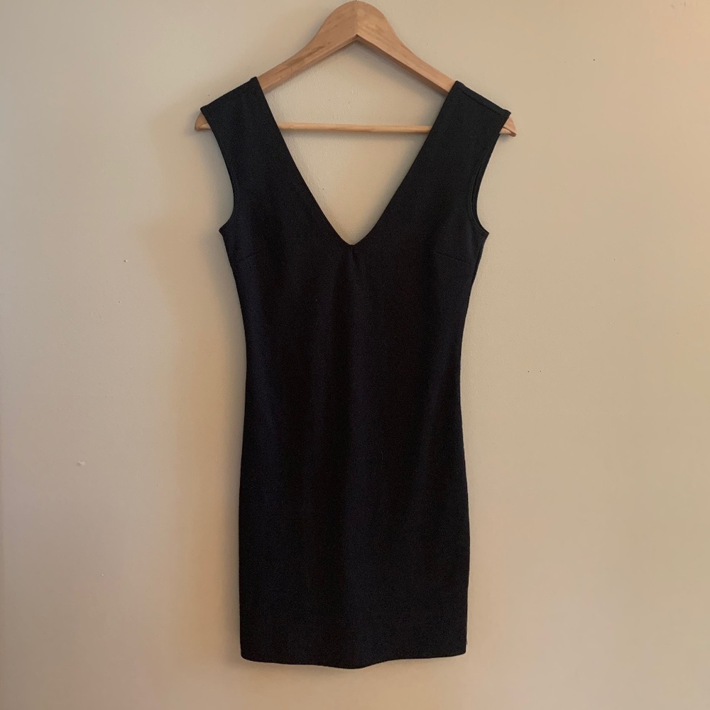Black formal dress with low back